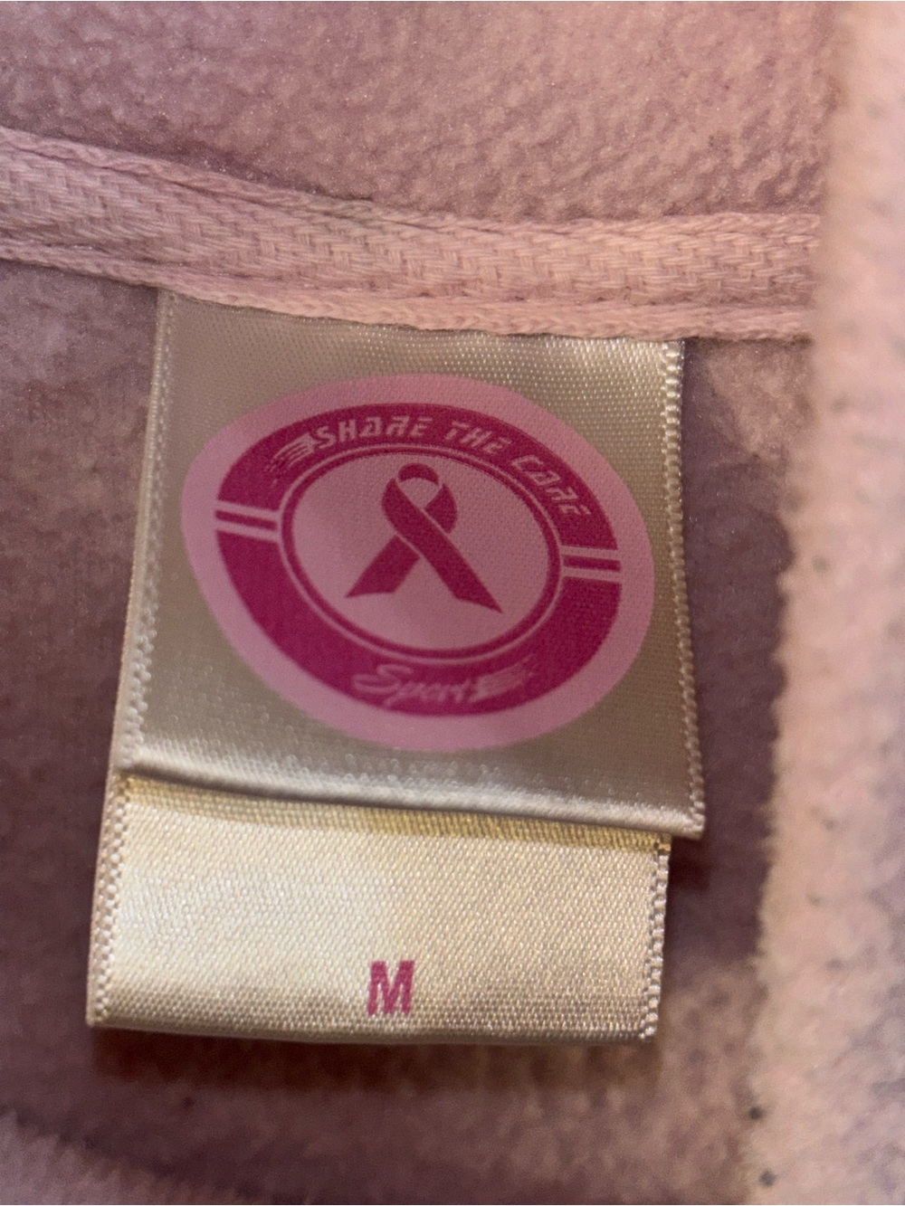 Share The Care Pink Fleece Jacket - Picture 2 of 4